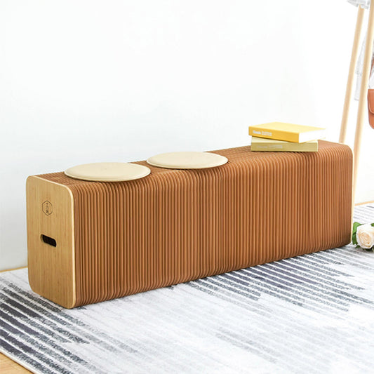 Ihpaper 3-Seater Kraft Paper Bench: Stylish honeycomb design with three included cushions.  | Blue Chilli Electronics.