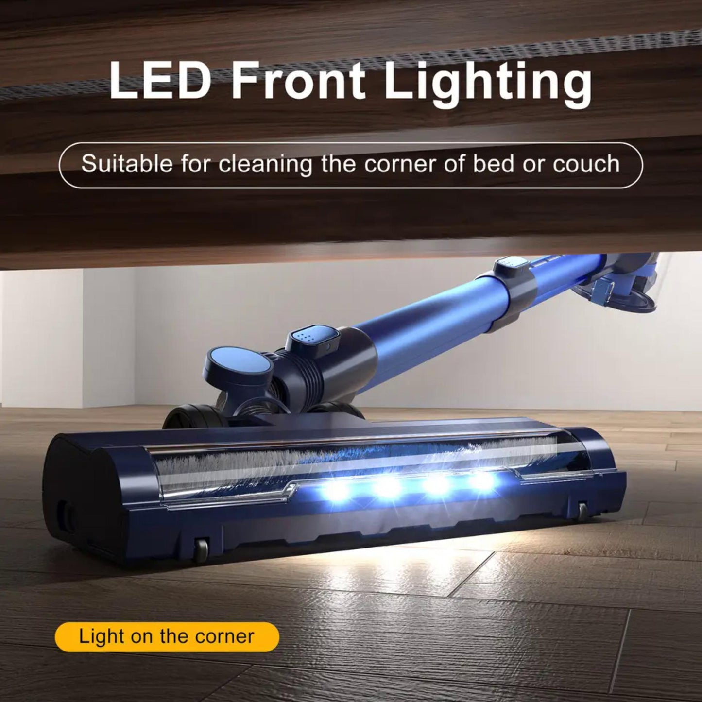 Pretty Care P3 Stick Vacuum Cleaner with LED Front Lighting. | Blue Chilli Electronics.