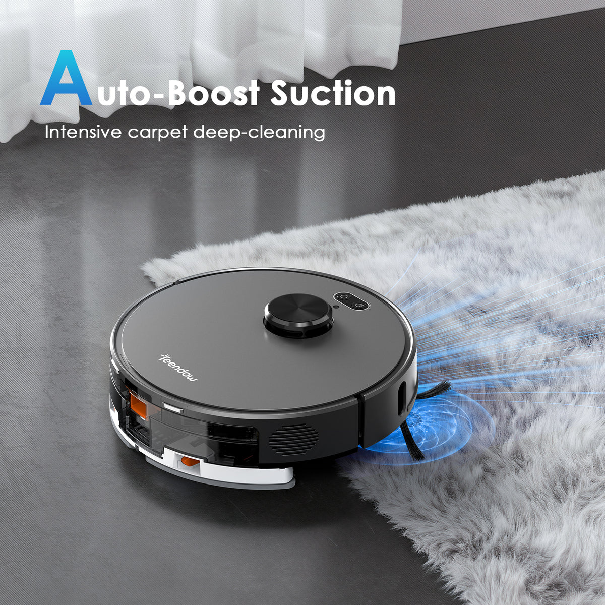 D65S MAX Saugroboter mit Wischfunktion und automatischer Absaugstation, 6000Pa Saugkraft