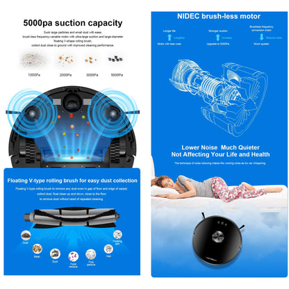 LIECTROUX XR500 Robot Vacuum Cleaner with 5000 Pa suction capacity. | Blue Chilli Electronics.