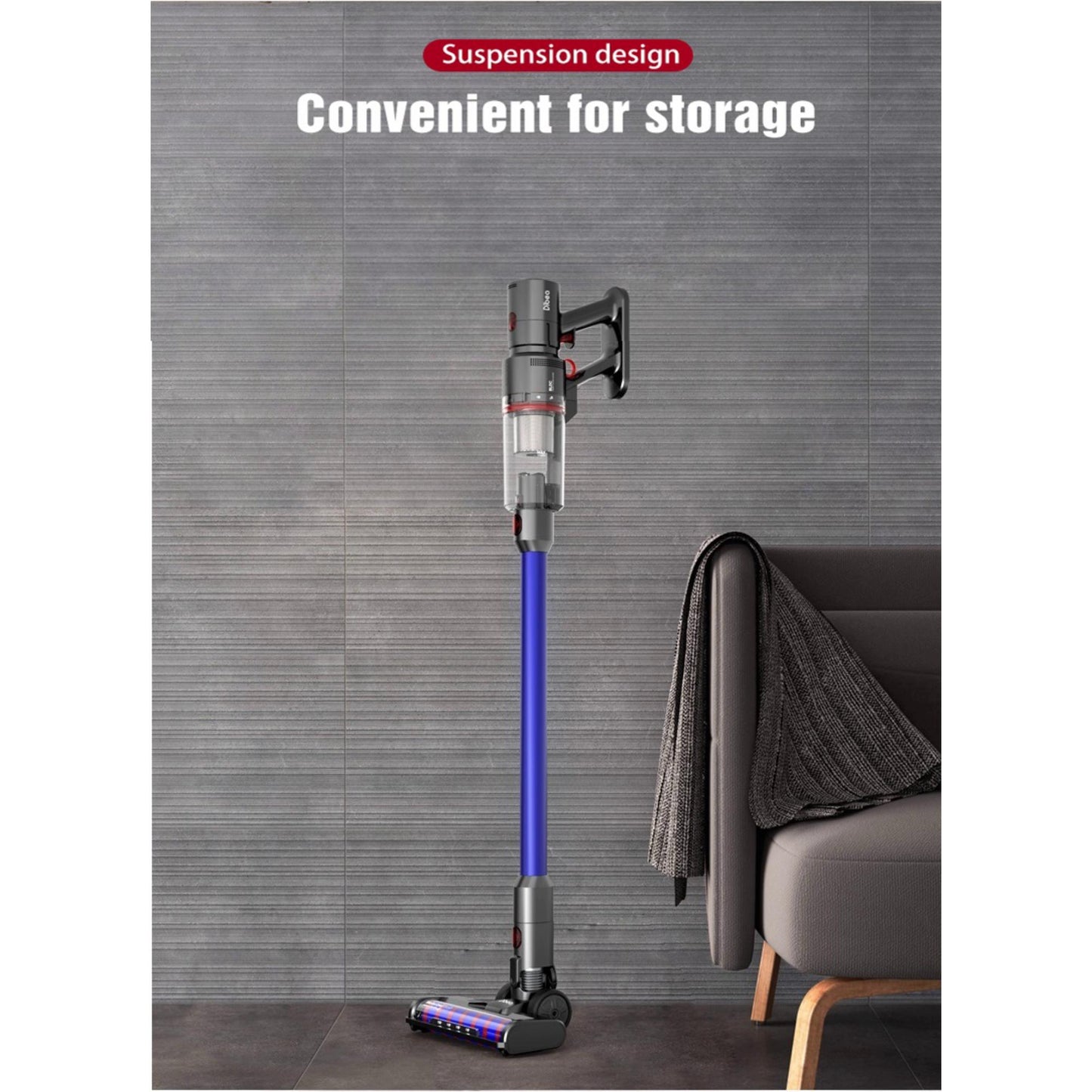 Dibea F20 stick vacuum, perfect for maintaining cleanliness in tight spaces. | Blue Chilli Electronics.