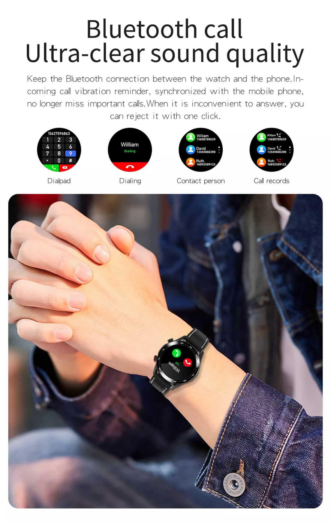 Nanway E12 Smartwatch: Nahtlose Verbindung mit Anruffunktion. | Blue Chilli Electronics.