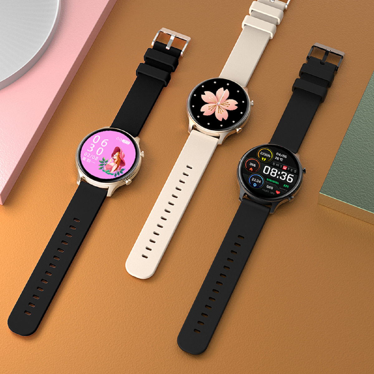 Smartwatch 1,39" HD TFT-Display, IP67, Bluetooth 5.0, Herzfrequenz, Schlafüberwachung, Magnetladung