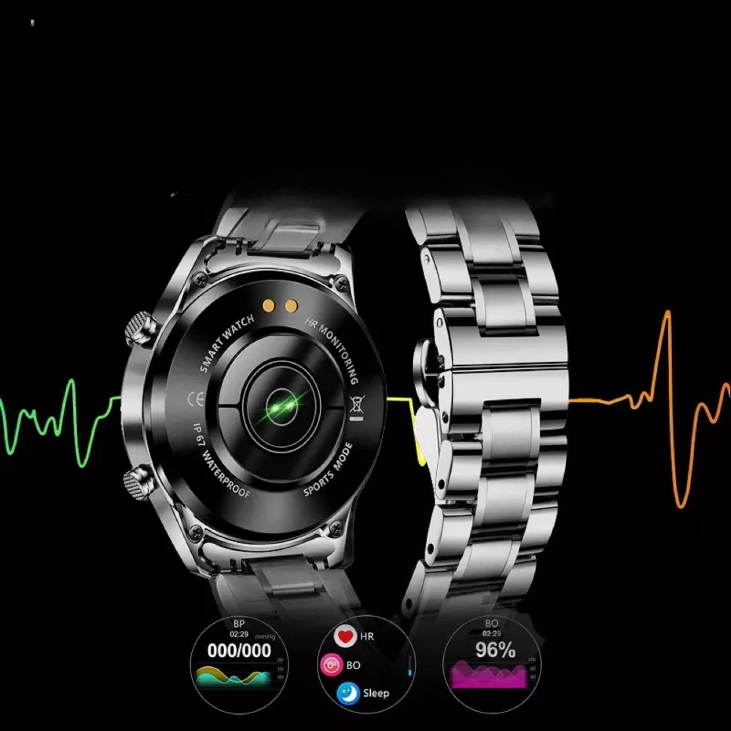 Lige BW0189 Smart Watch, 1.3" HD IPS Screen, IP67, Fitness Tracker, Dial, Heart Rate, Oxygen Monitoring