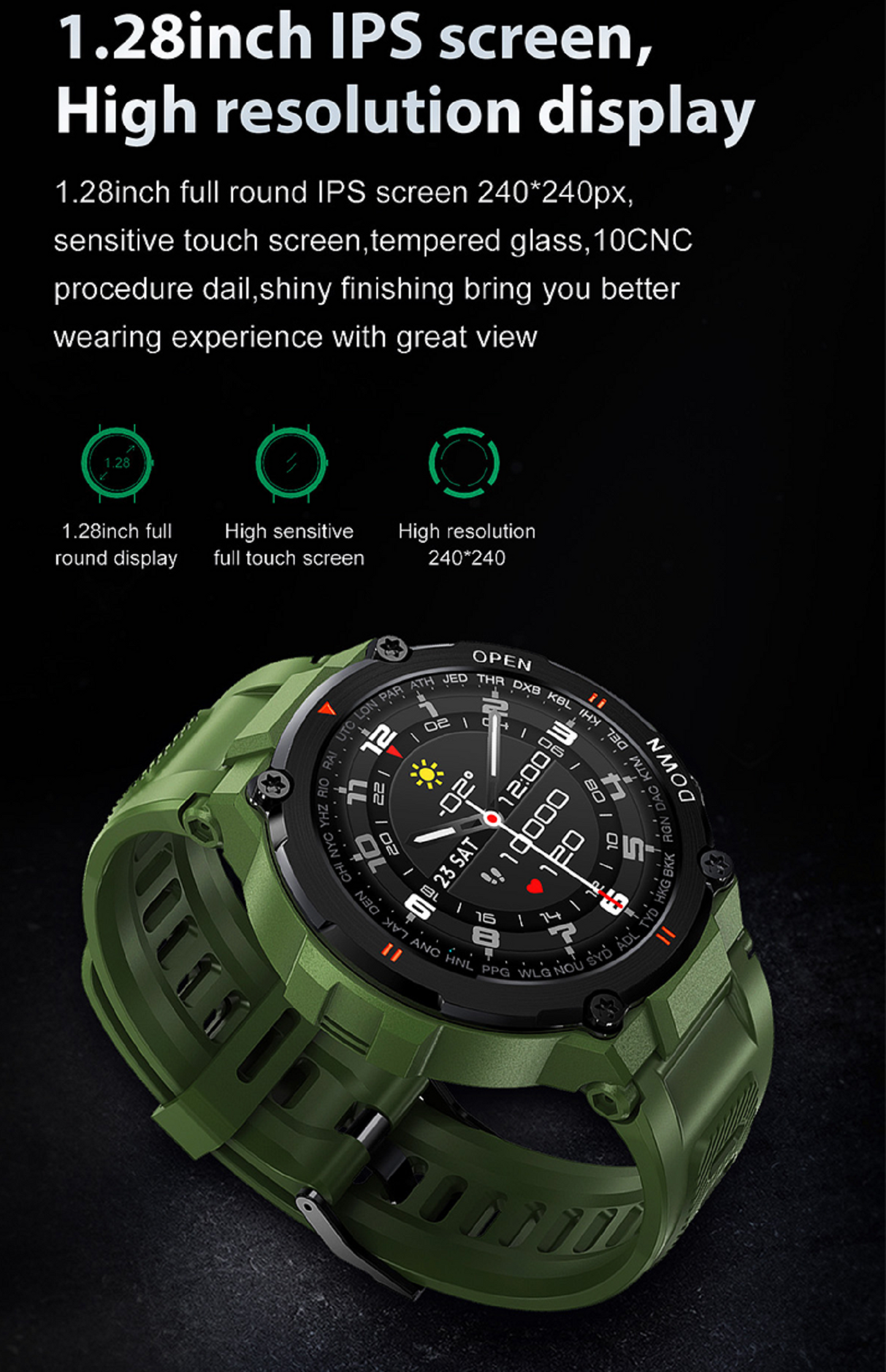 Karen M K22 Smartwatch: Lang anhaltende Leistung mit einem leistungsstarken 400-mAh-Akku. | Blue Chilli Electronics.