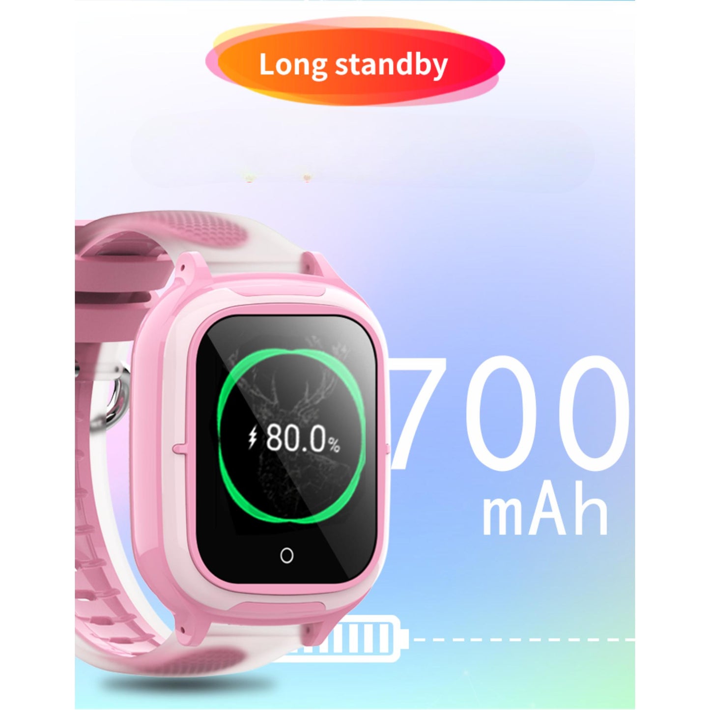 Valdus DF55 Kids Smartwatch, 1.4-inch Display, 700mAh, 4G (FDD+TDD), GPS, SOS, Voice and Video Call, Remote Monitoring, USB Charging