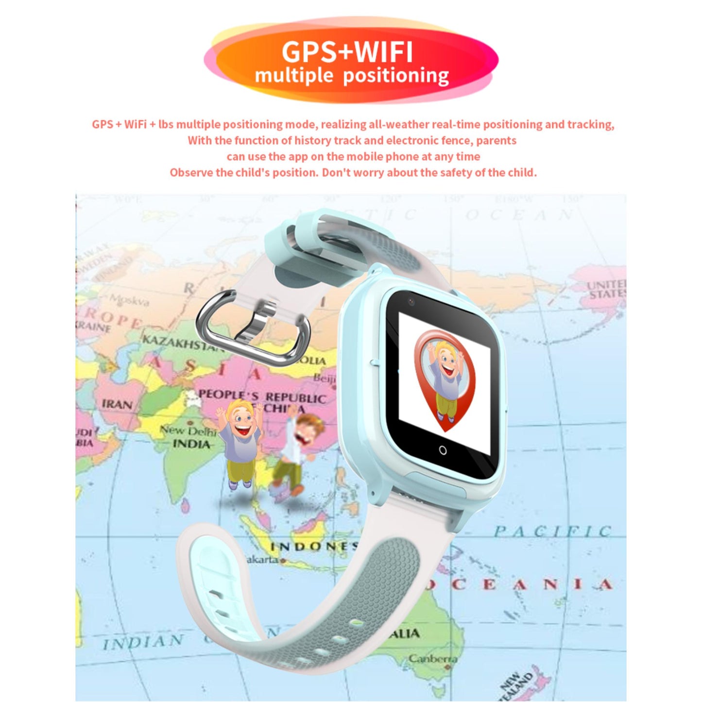 Valdus DF55 Kinder Smartwatch mit USB-Ladefunktion. | Blue Chilli Electronics.