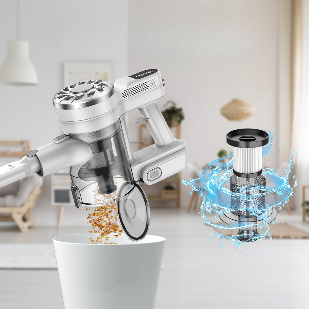Kabelloser Handstaubsauger, mit 180W, 13KPa Saugkraft und 900ml Staubbehälter