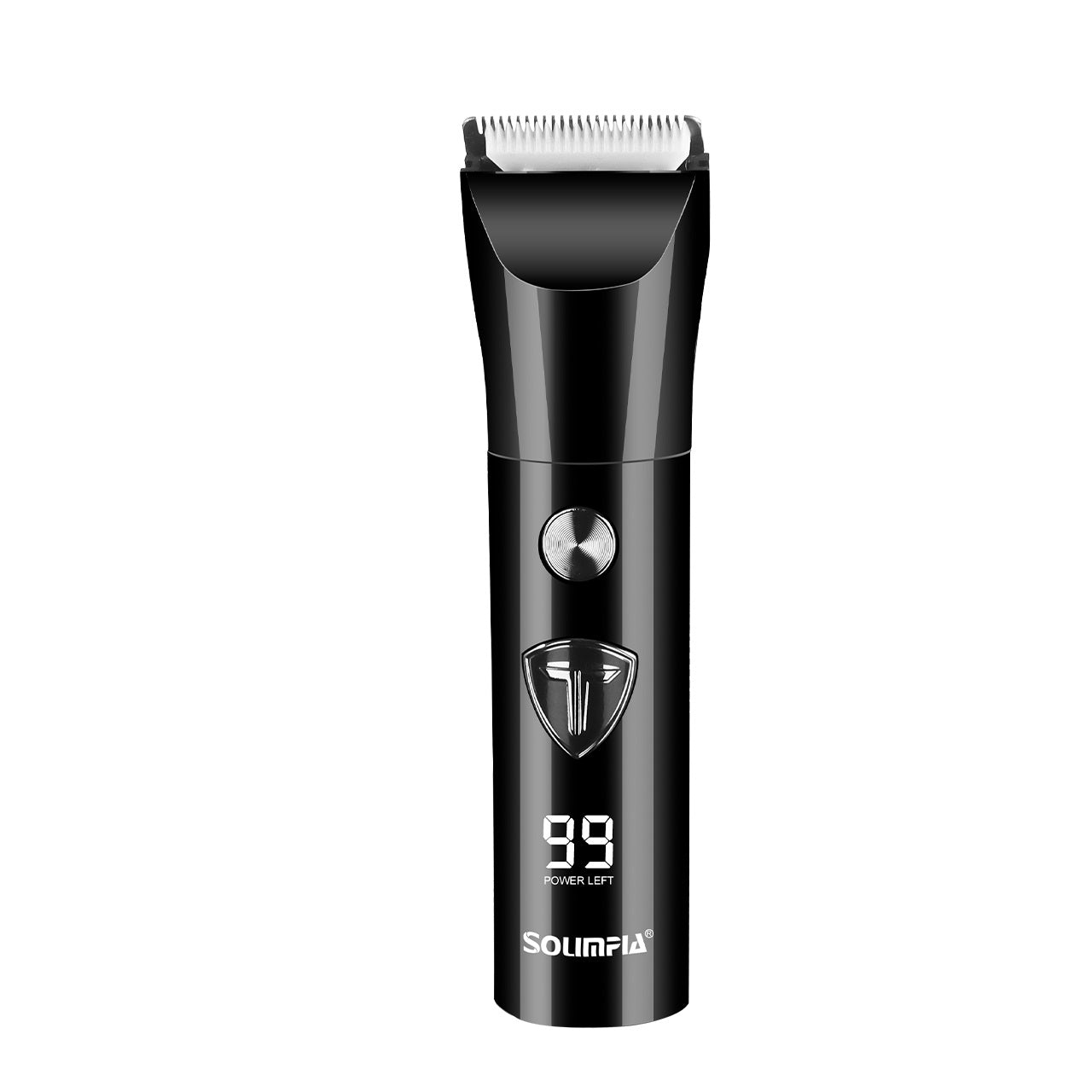 Haarschneidemaschine 5-in-1 Selbstschärfende Klinge Wasserdicht LED-Display USB-Aufladung Schwarz