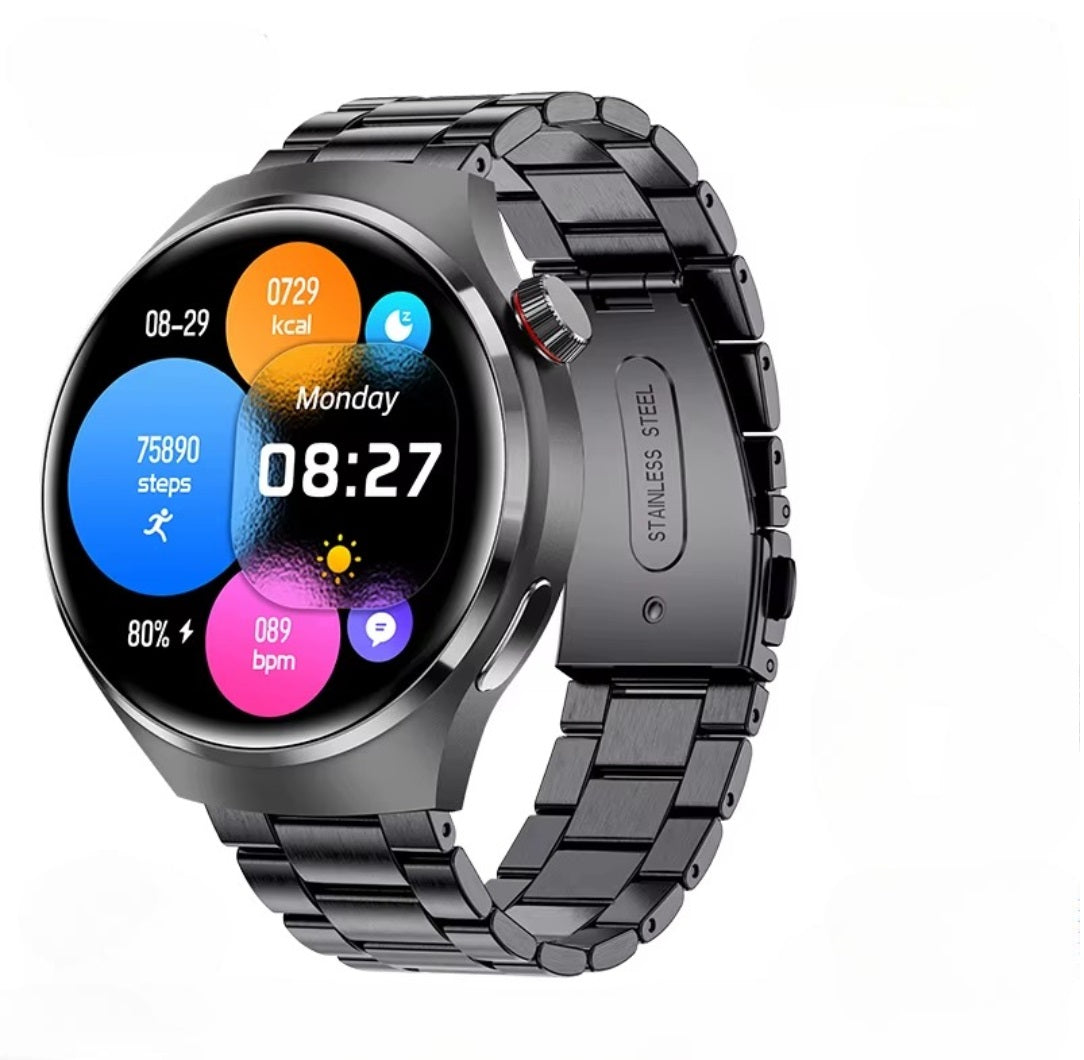 Smartwatch mit GPS-Tracking, NFC-Zahlung, IP68-Wasserschutz, Herzfrequenz- & Schlaftracker