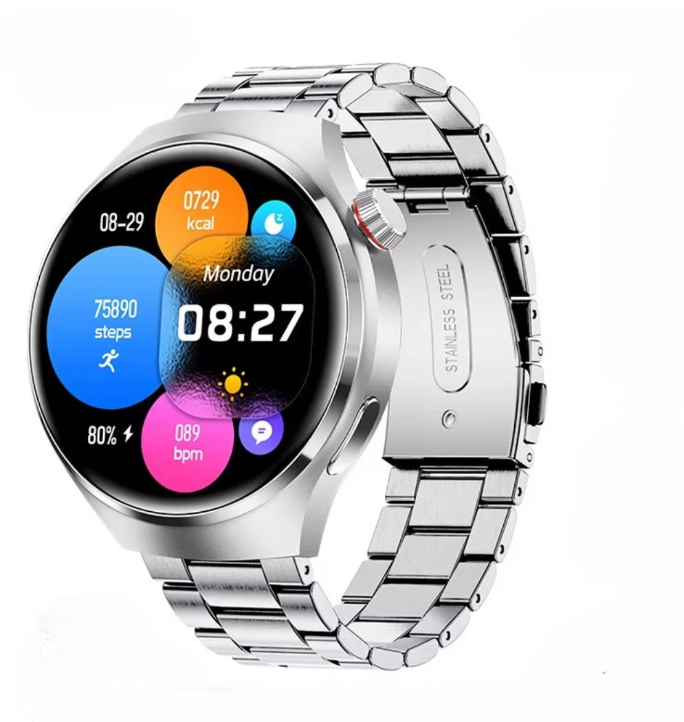 Smartwatch mit GPS-Tracking, NFC-Zahlung, IP68-Wasserschutz, Herzfrequenz- & Schlaftracker
