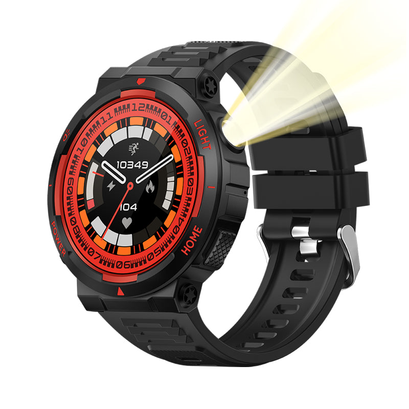 KT75 Outdoor Smartwatch mit Taschenlampe