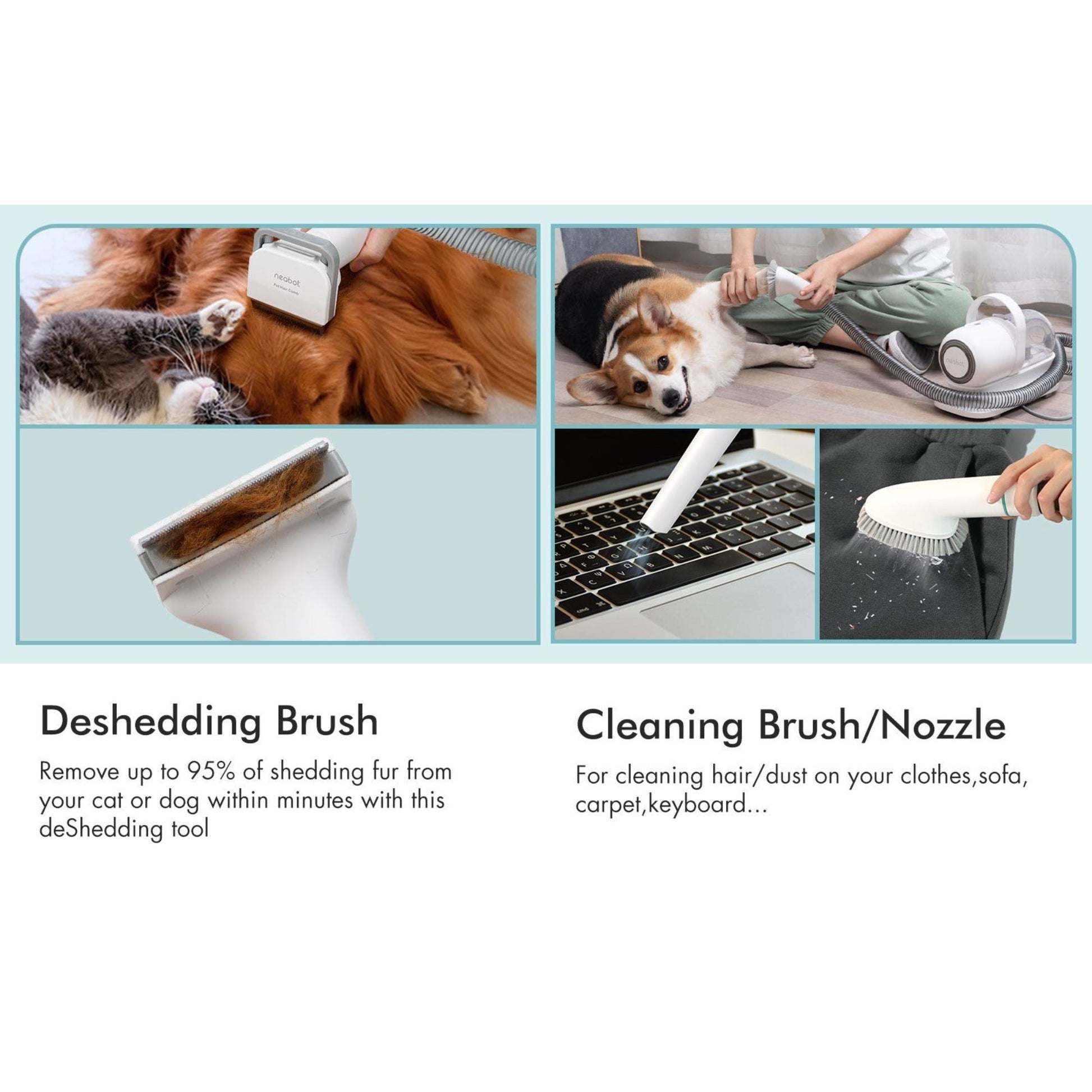 Professionelles-Haustierpflege-Vakuum-Neabot-P1-Pro-Hunde-Katzen. | Blue Chilli Electronics.