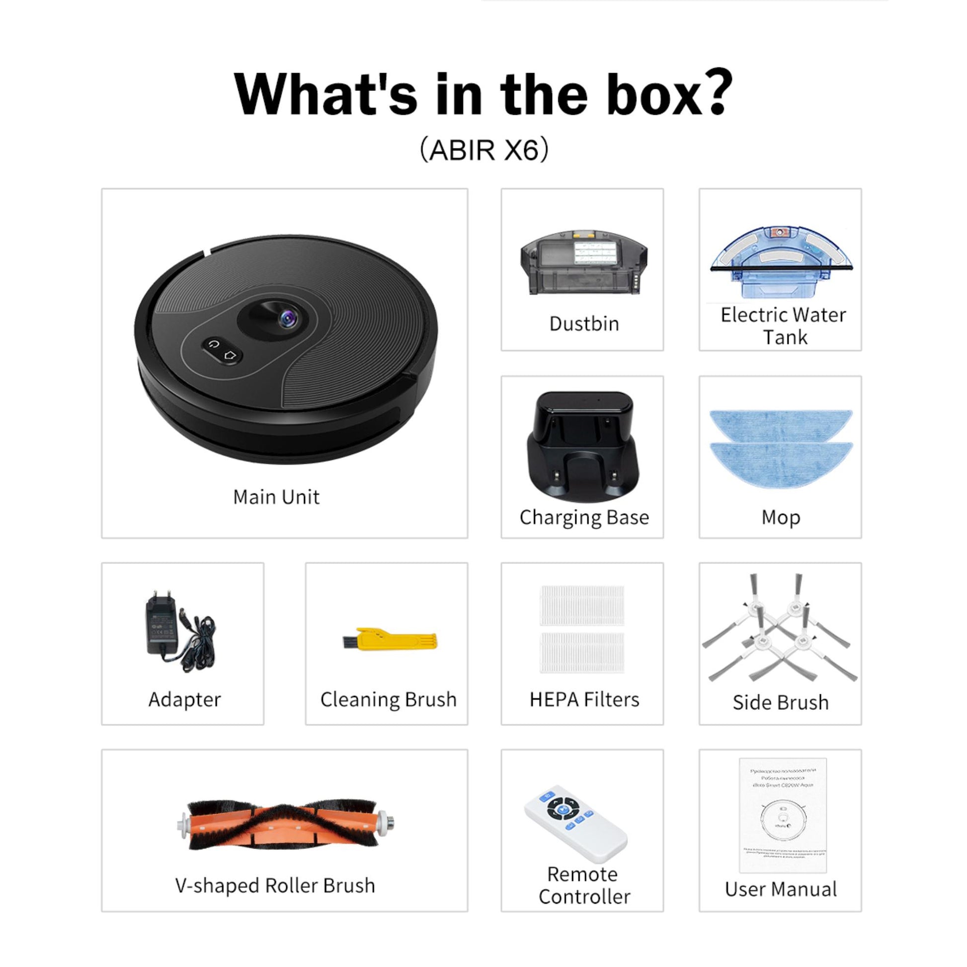 ABIR X6 Smartphone-App-gesteuerter Roboterstaubsauger für bequeme Fernbedienung. | Blue Chilli Electronics.