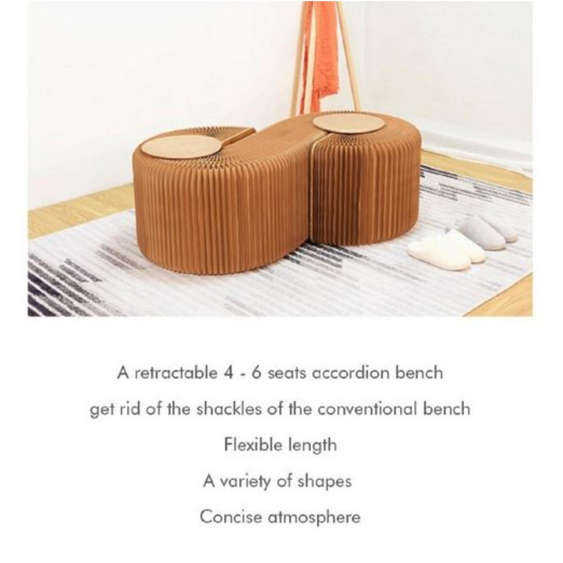 Portable and practical: Folding seat by Ihpaper, complete with six complimentary cushions. | Blue Chilli Electronics.