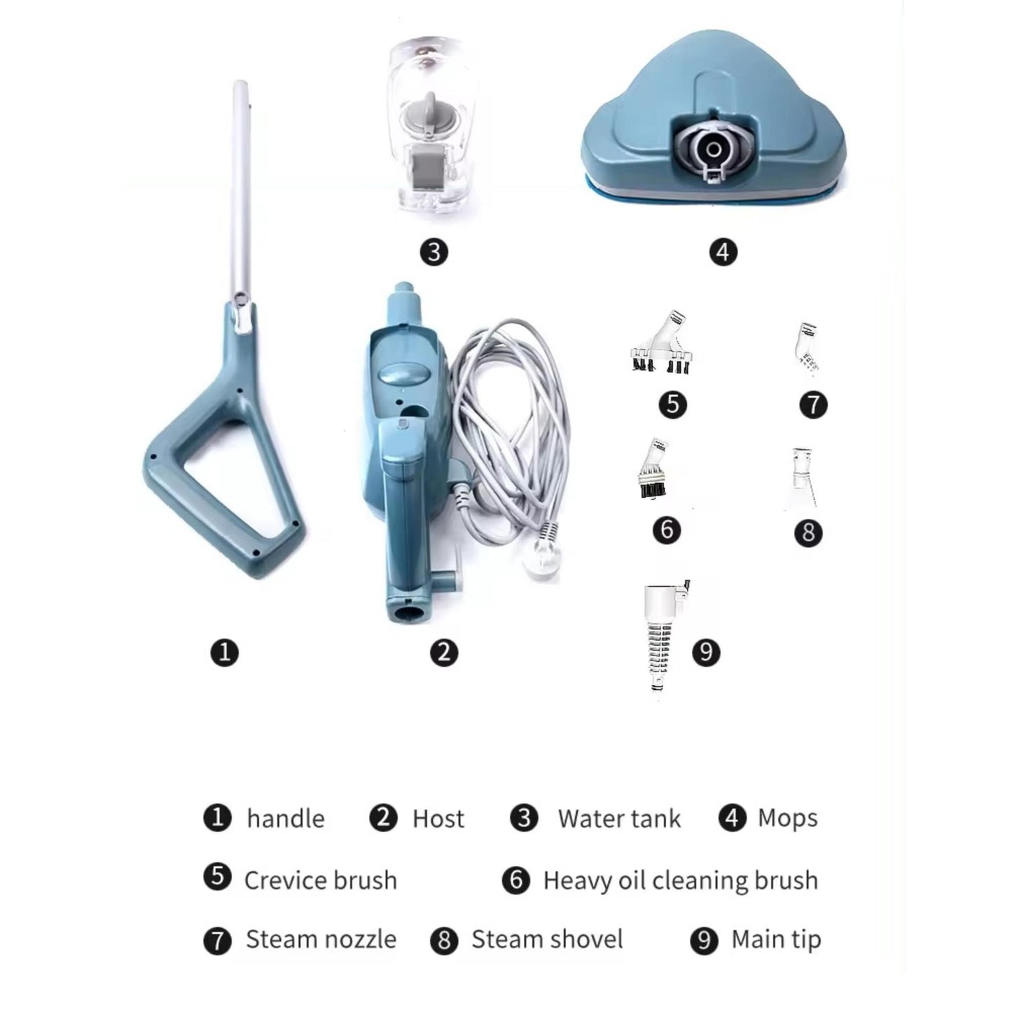 ZEK K5 Handgeführter Nass- und Trockendampfreiniger Absorptionsmop: Bequeme Lösung für Haushalt und Gewerbe. | Blue Chilli Electronics.