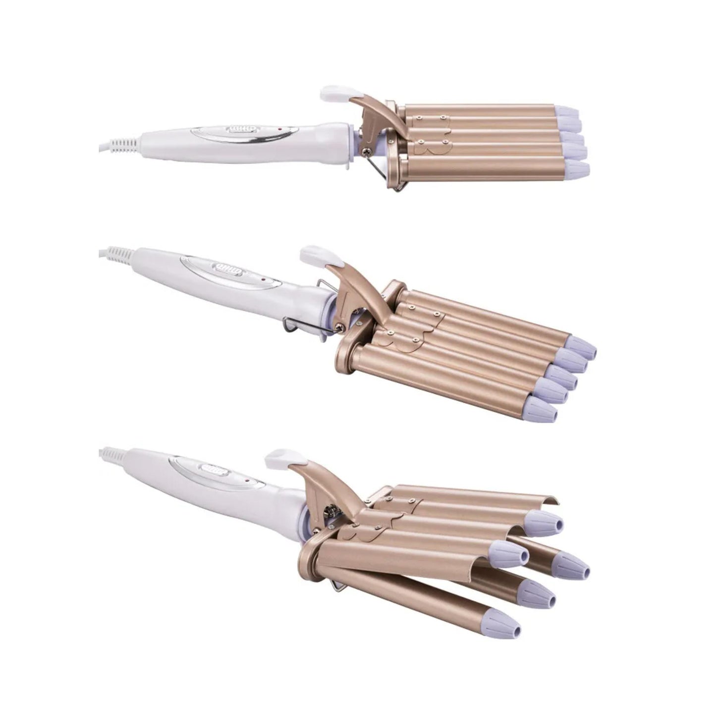 Professionelles Lockengerät mit fünf austauschbaren Köpfen. | Blue Chilli Electronics.
