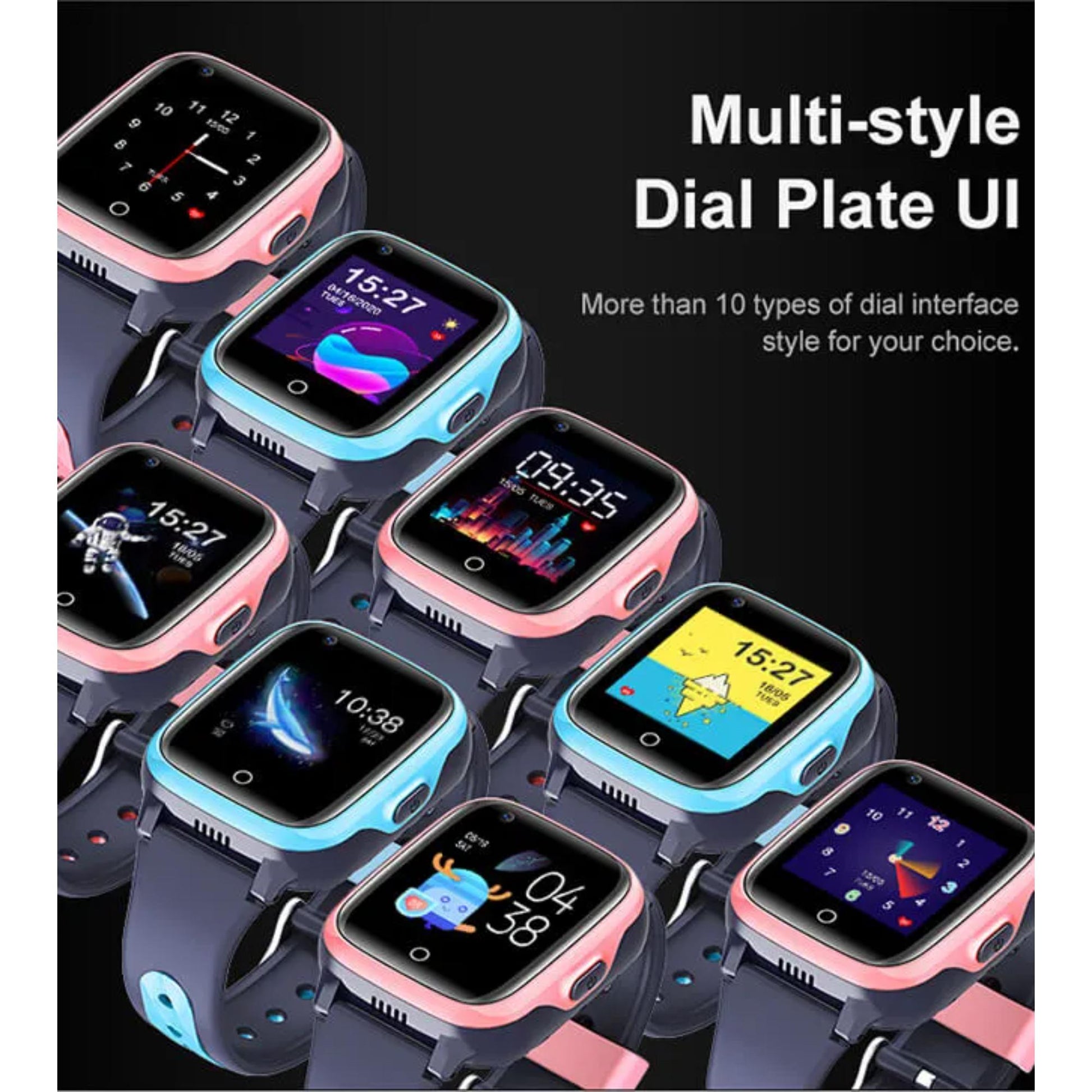 Valdus D31 Kids Smartwatch with 4G FDD Support, Real-Time GPS Tracker, SOS Feature, Voice & Video Messaging, 1.4-inch Display. | Blue Chilli Electronics.
