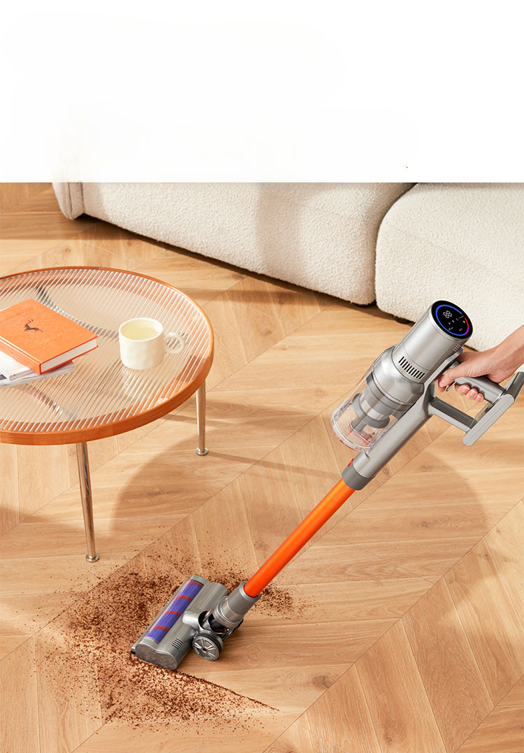 Kabelloser Staubsauger mit 27000 Pa Saugleistung und LED-Beleuchtung