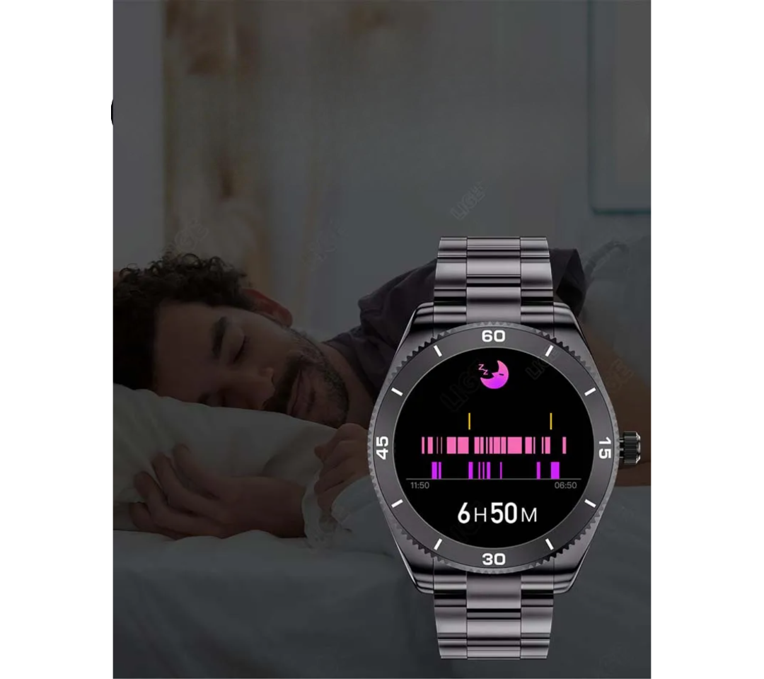 Smartwatch mit NFC-Zahlung, Bluetooth-Anruf, IP67-Wasserschutz, Herzfrequenz- & Schlaftracker – Unisex