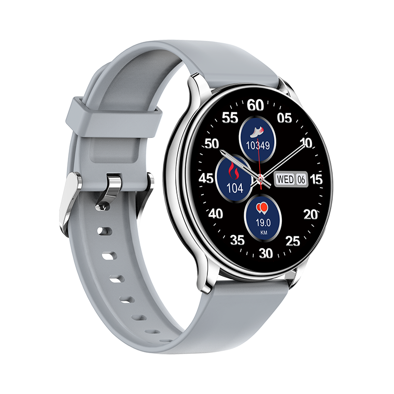 KM10 Smartwatch 1,3" HD Rund Display iOS Android