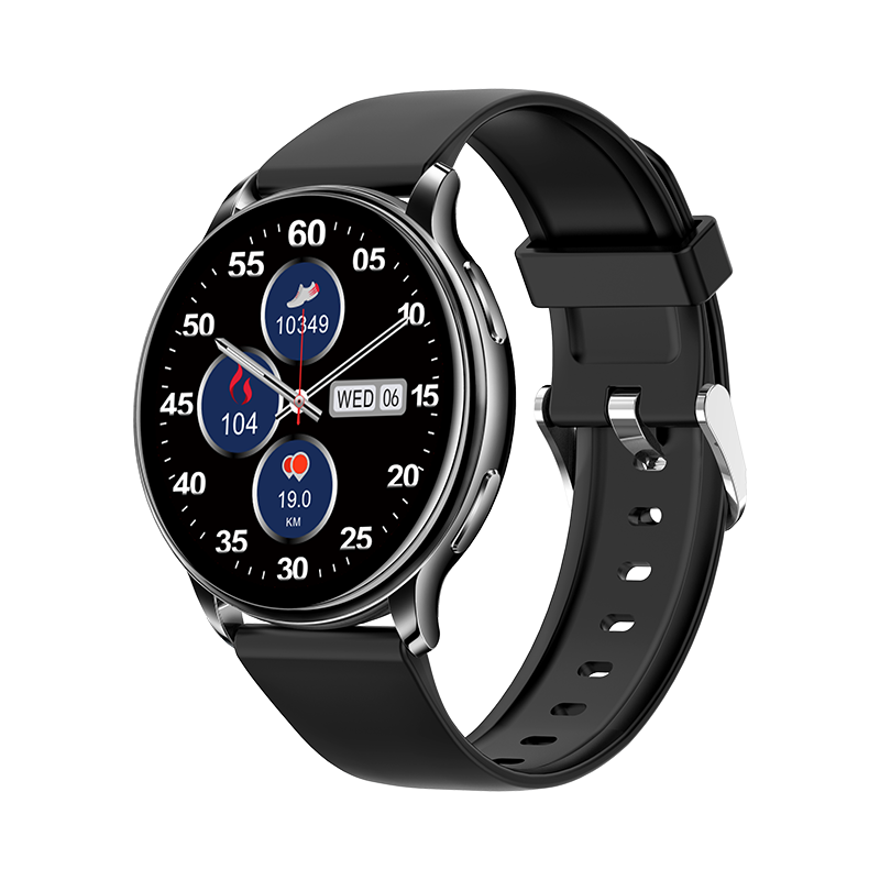 KM10 Smartwatch 1,3" HD Rund Display iOS Android