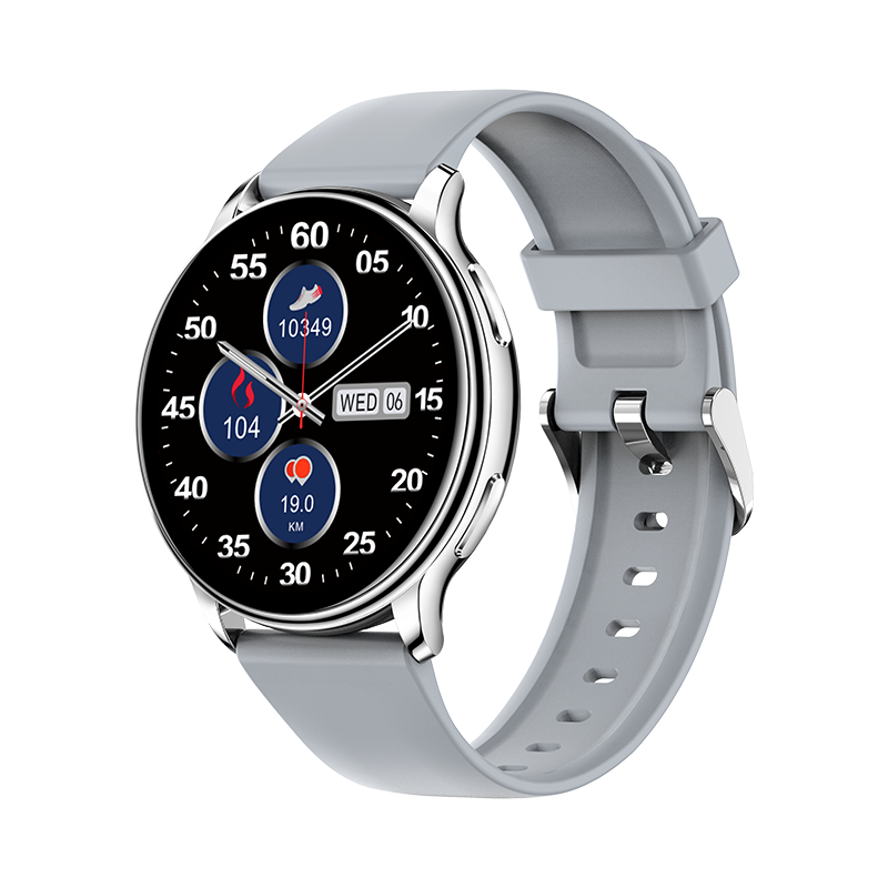 KM10 Smartwatch 1,3" HD Rund Display iOS Android