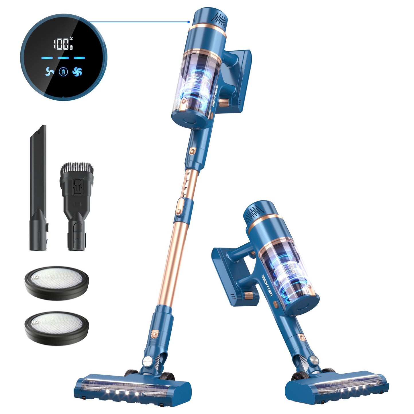 Pretty Care P2 Stabstaubsauger mit 4-stufigem HEPA-Filtersystem. | Blue Chilli Electronics.