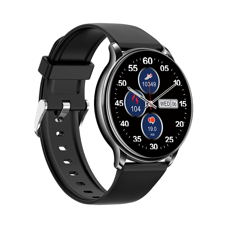KM10 Smartwatch 1,3" HD Rund Display iOS Android