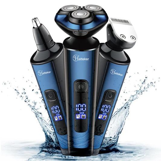Sleek Design, Powerful Functionality: Hattaker HK-965803 Electric Shaver for Men. | Blue Chilli Electronics.