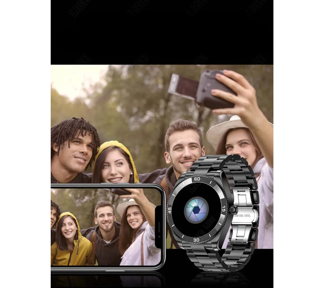 Smartwatch mit NFC-Zahlung, Bluetooth-Anruf, IP67-Wasserschutz, Herzfrequenz- & Schlaftracker – Unisex