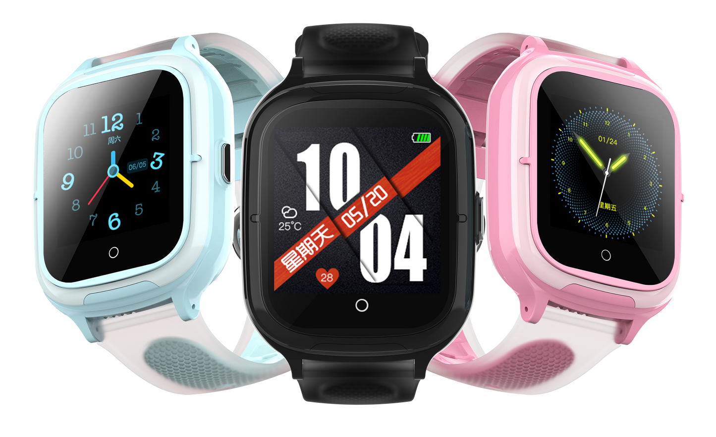 Valdus DF55 Kids Smartwatch, 1.4-inch Display, 700mAh, 4G (FDD+TDD), GPS, SOS, Voice and Video Call, Remote Monitoring, USB Charging