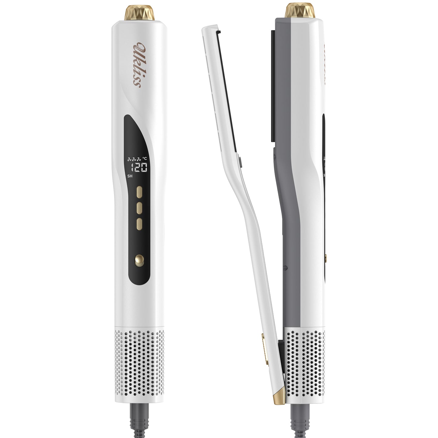 2-in-1 Haartrockner und Glätter mit Ionentechnologie, 1400W, 3 Stufen, 4 Temperaturen