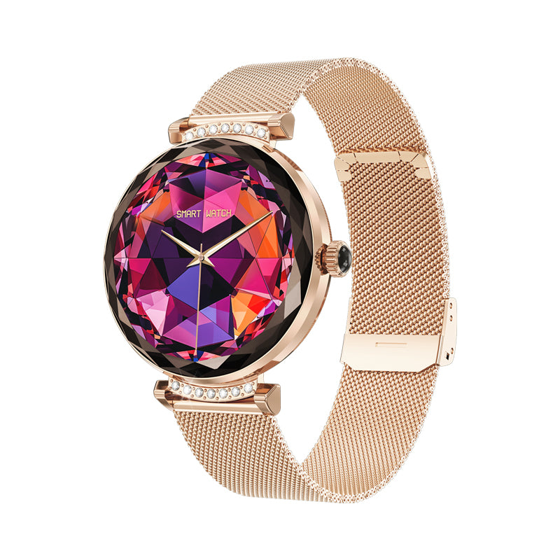 NX7 Pro Damen Smartwatch AMOLED Rund