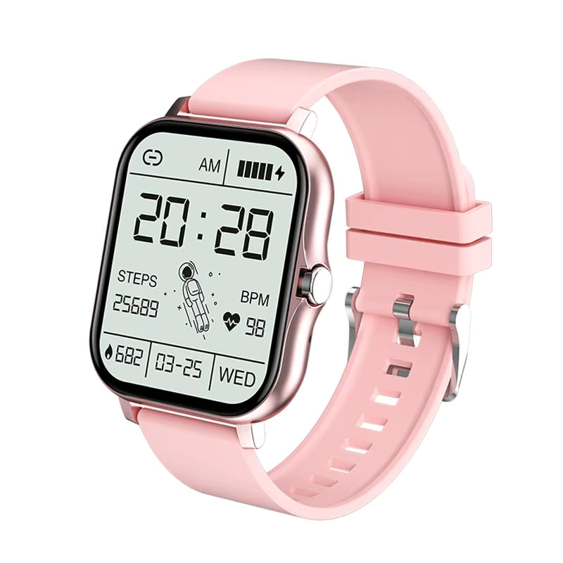 Smartwatch mit Touchscreen und Telefonfunktion – Herzfrequenzmessung, Musiksteuerung, Fitness-Tracker