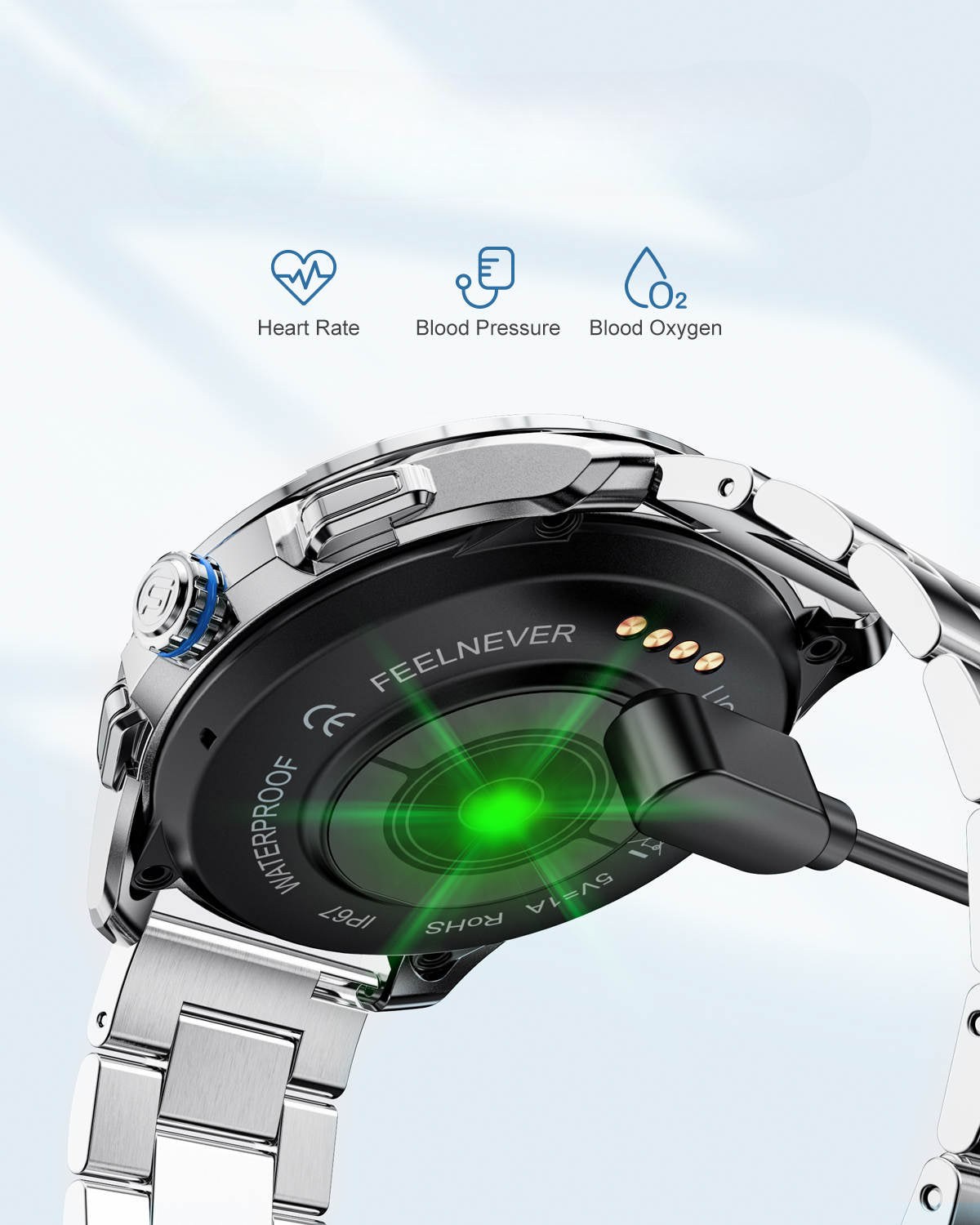 Lige BW0189 Smart Watch, 1.3" HD IPS Screen, IP67, Fitness Tracker, Dial, Heart Rate, Oxygen Monitoring