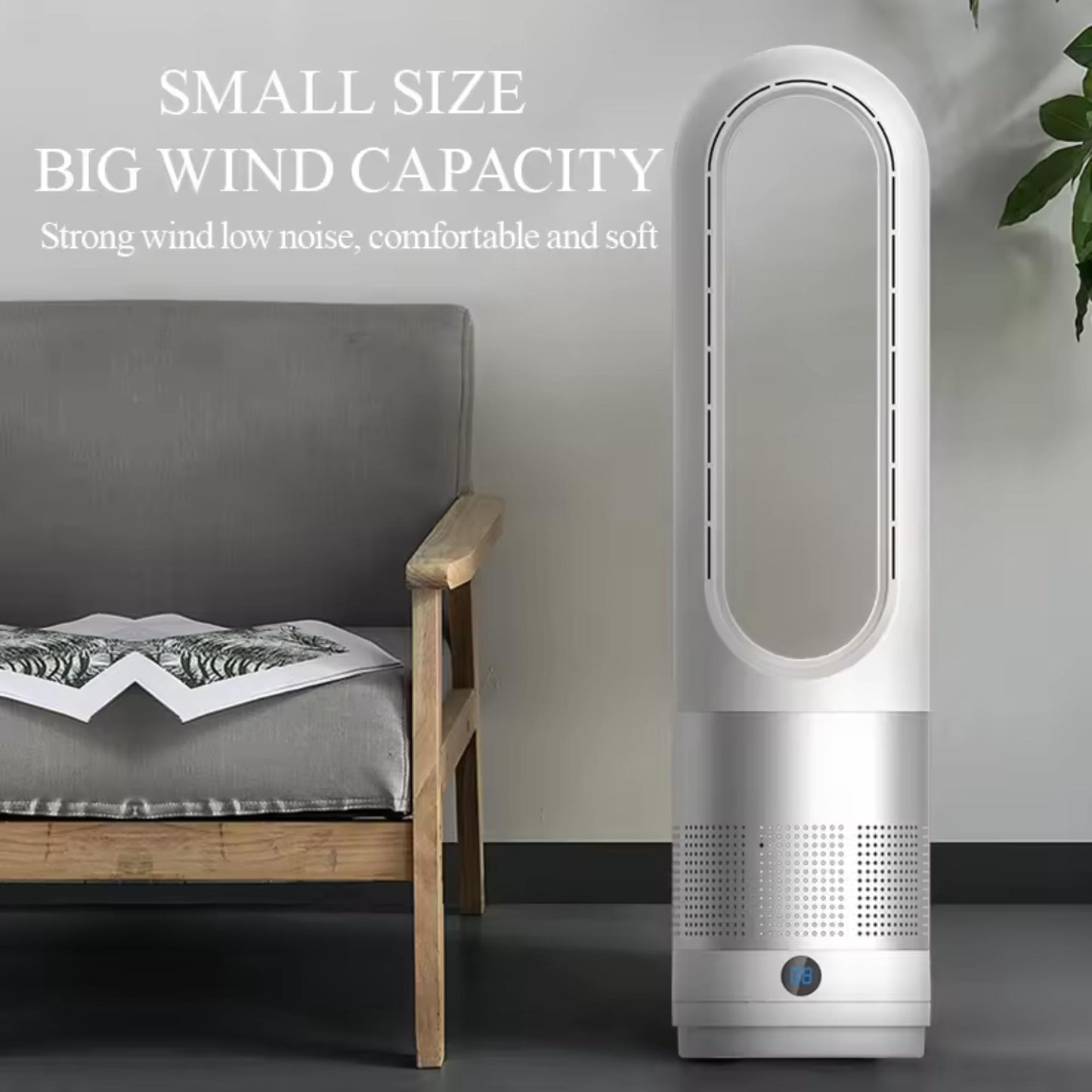 Schaufelloser Turmventilator - einstellbare Geschwindigkeiten: 3200-8000 U/MIN. | Blue Chilli Electronics.