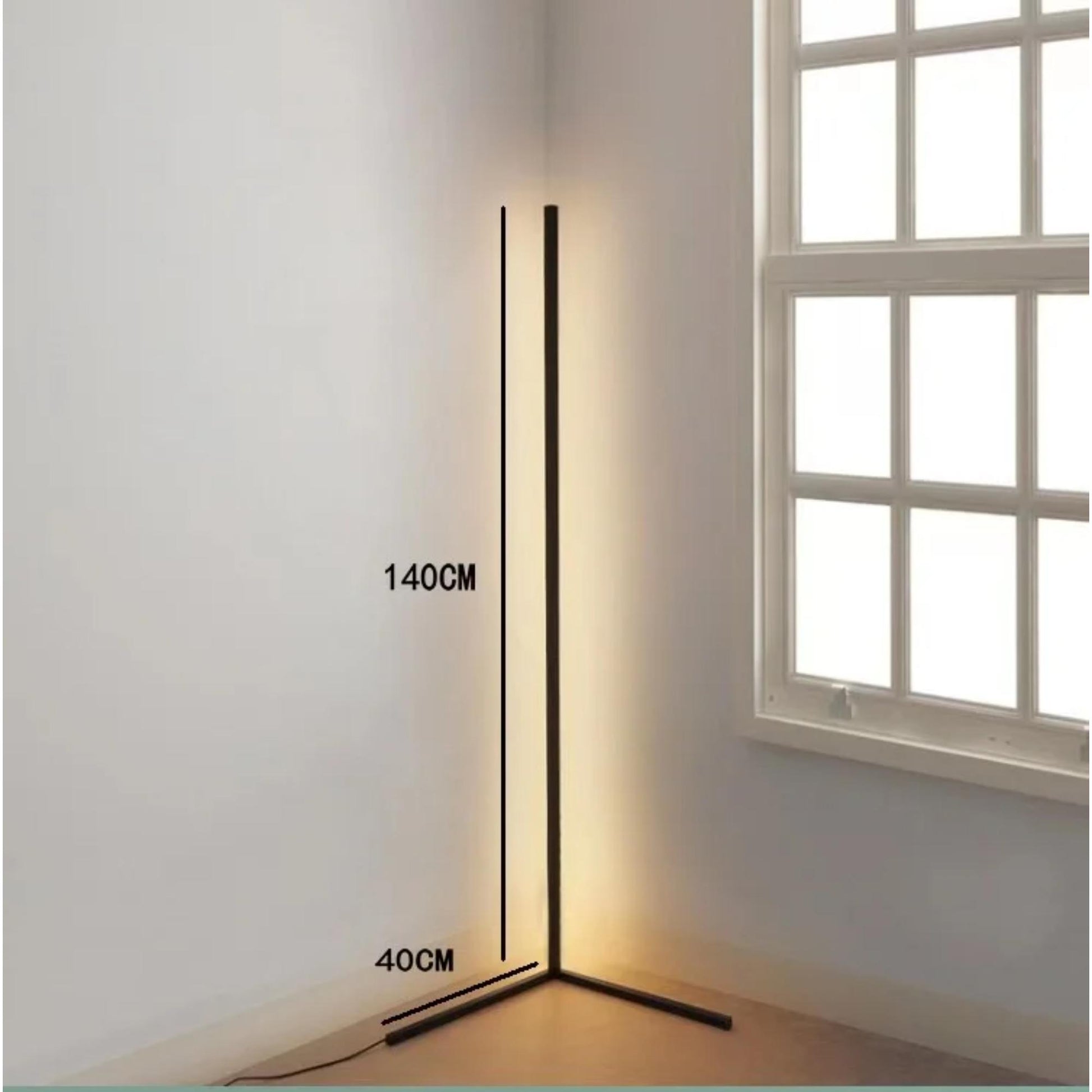 Jiuanzm L805 Eckleuchte: Schlankes, modernes Design mit einstellbarer Helligkeit und Farbtemperatur. | Blue Chilli Electronics.