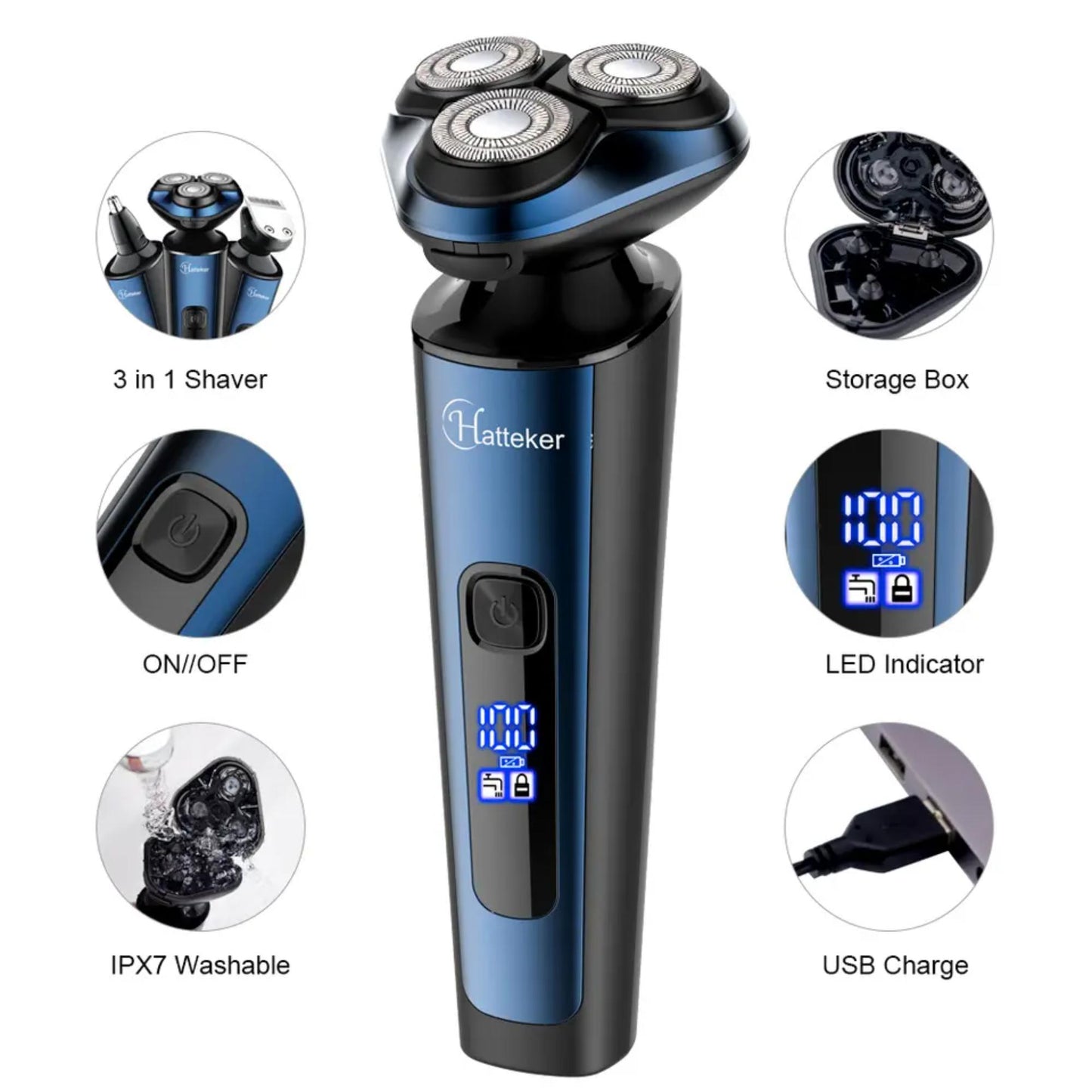 Long-lasting Performance: Hattaker HK-965803 with 60 Minutes Runtime. | Blue Chilli Electronics.