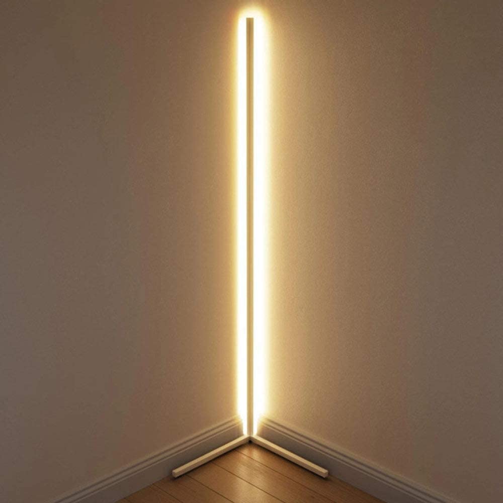 Jiuanzm L805 Corner Floor Lamp, 300 Lumens, 16 Watt, DIY Connection, 3000-6000K, Remote Control