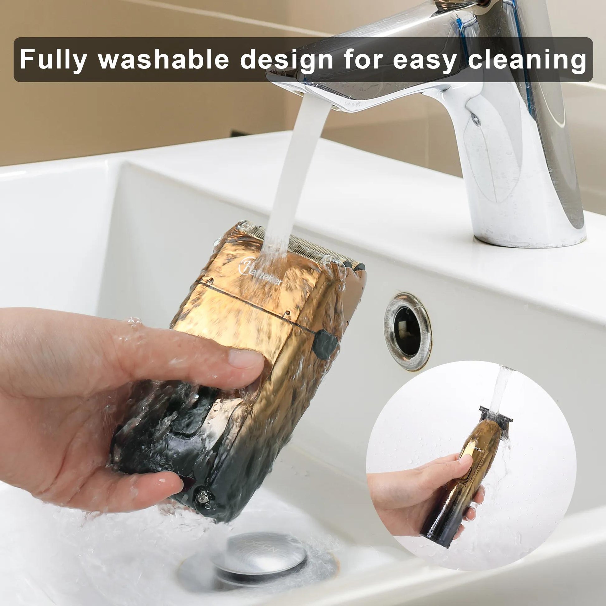 Hatteker HK-767: Washable Electric Clippers & Shaver Combo. | Blue Chilli Electronics.