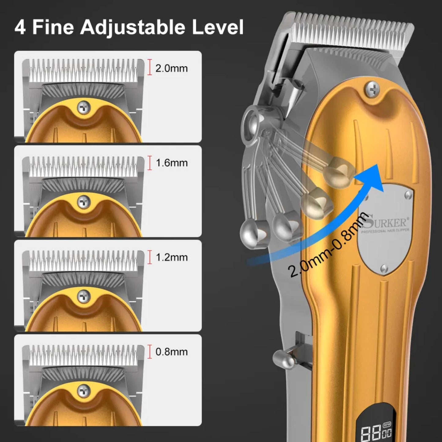 Hattaker HK-199 All-In-One Men's Grooming Set: Tools for Stylish Maintenance. | Blue Chilli Electronics.