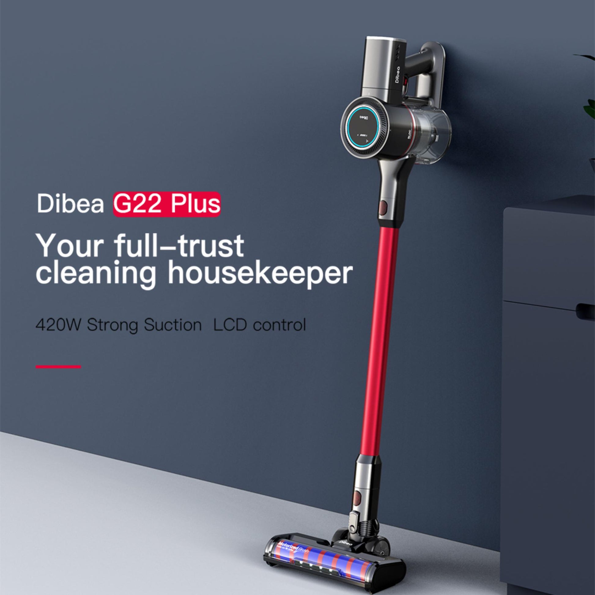 Dibea G22 Stick Vacuum Cleaner, providing effective cleaning without disrupting the peace. | Blue Chilli Electronics.