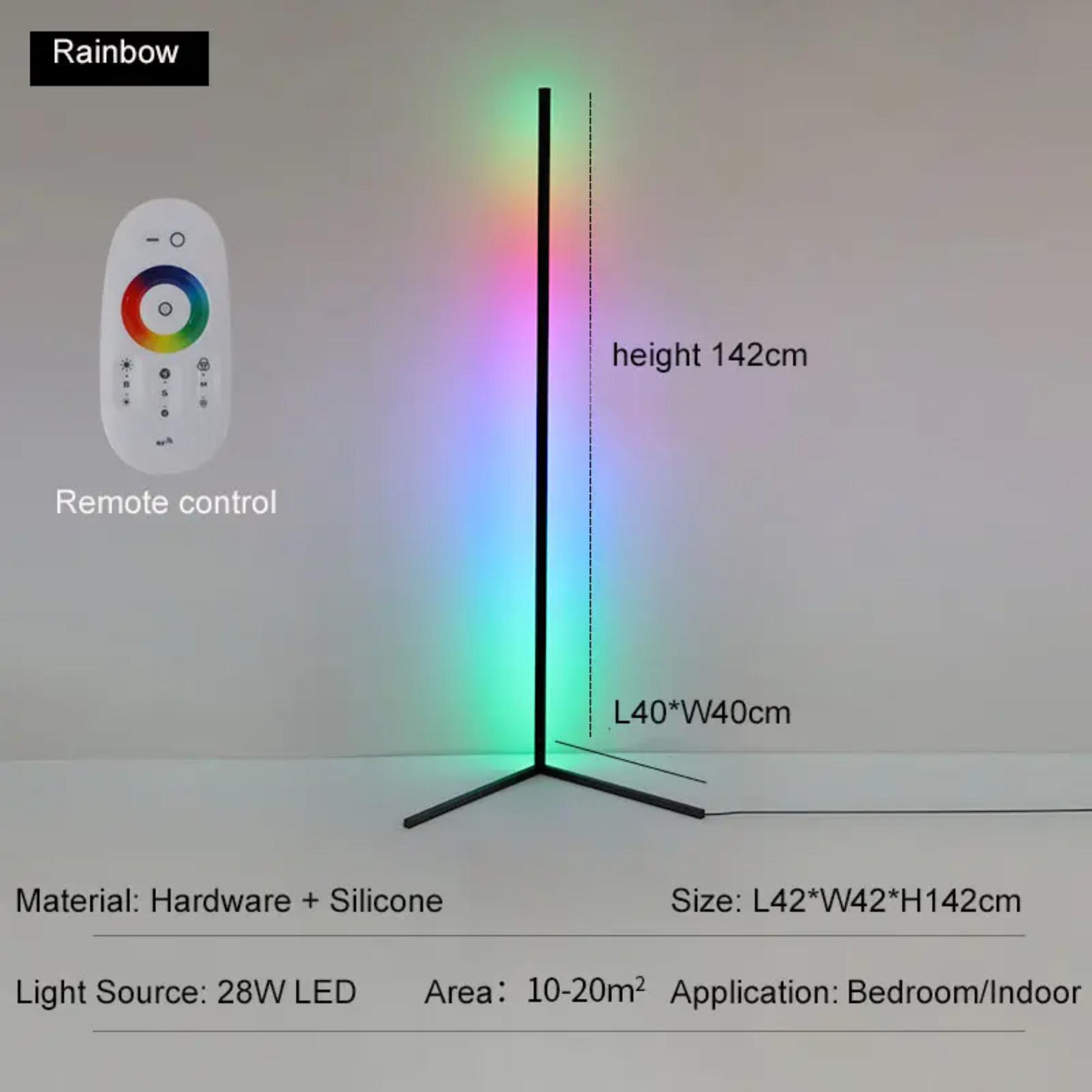 Jiuanzm Stehleuchte mit schlankem Design und einstellbaren Lichtoptionen | Blue Chilli Electronics