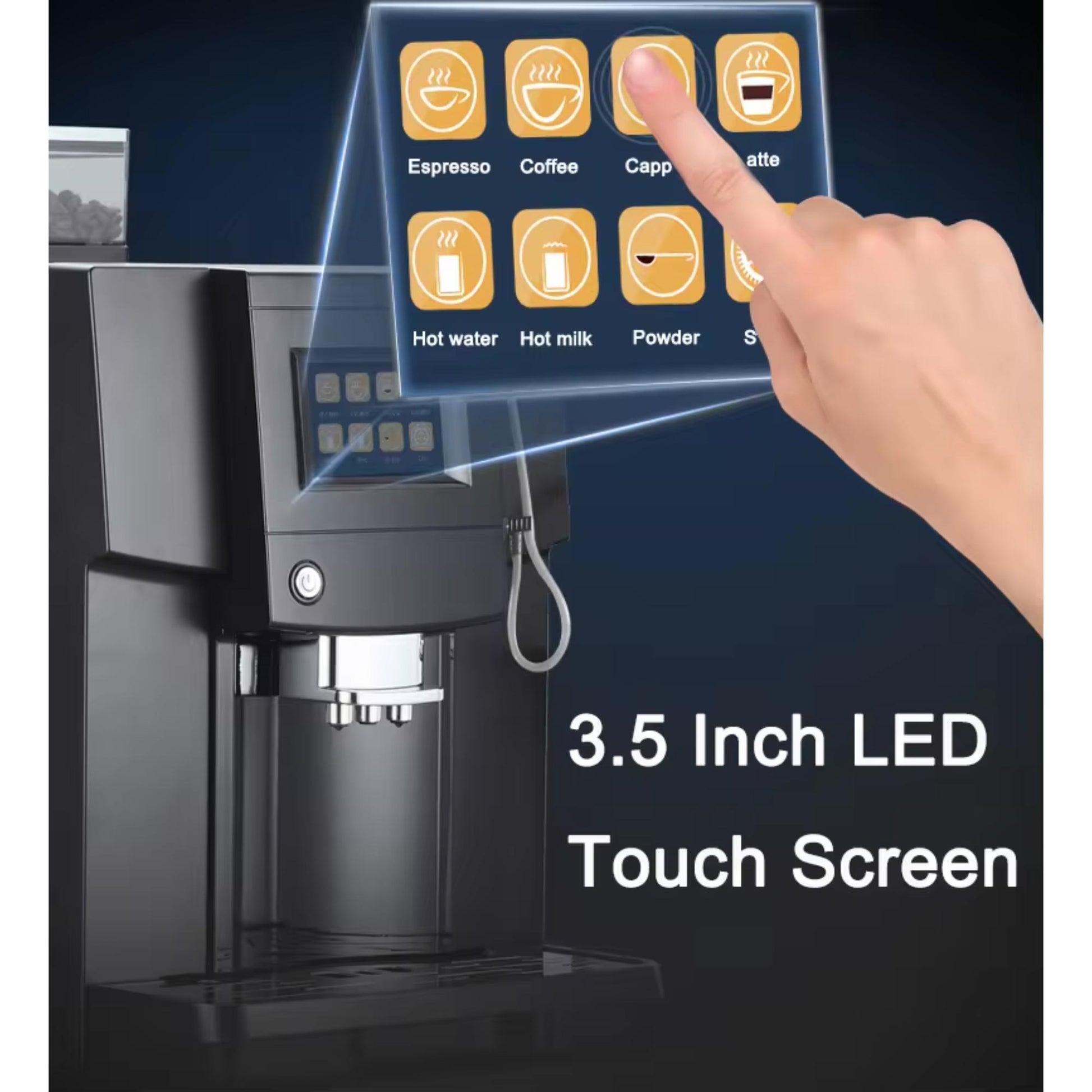 Colet Q006: Selbstreinigende Kaffeemaschine mit Stromsparfunktion. | Blue Chilli Electronics.