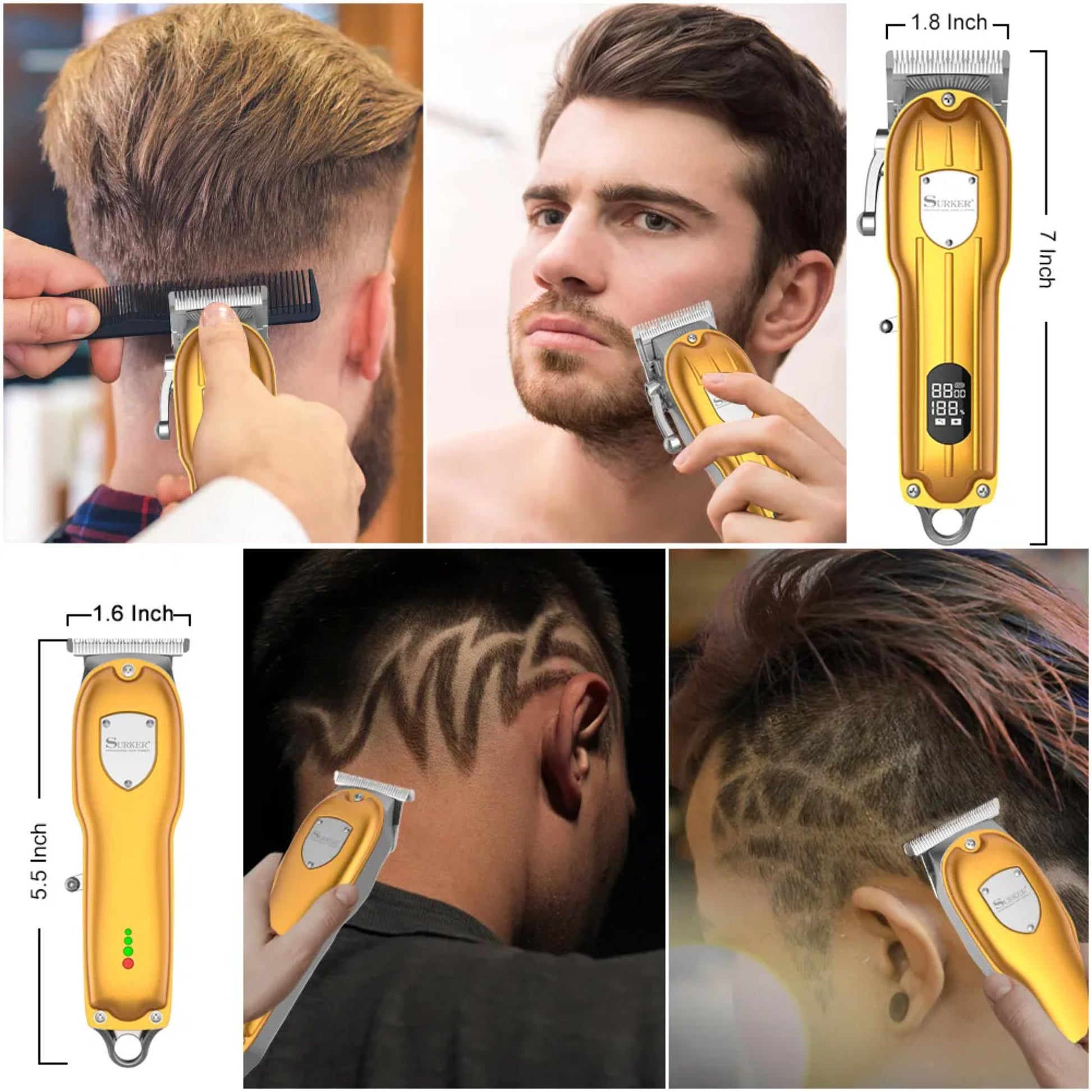 Hattaker HK-199 All-In-One Pflegeset für Männer: Werkzeuge für stilvolle Pflege. | Blue Chilli Electronics.