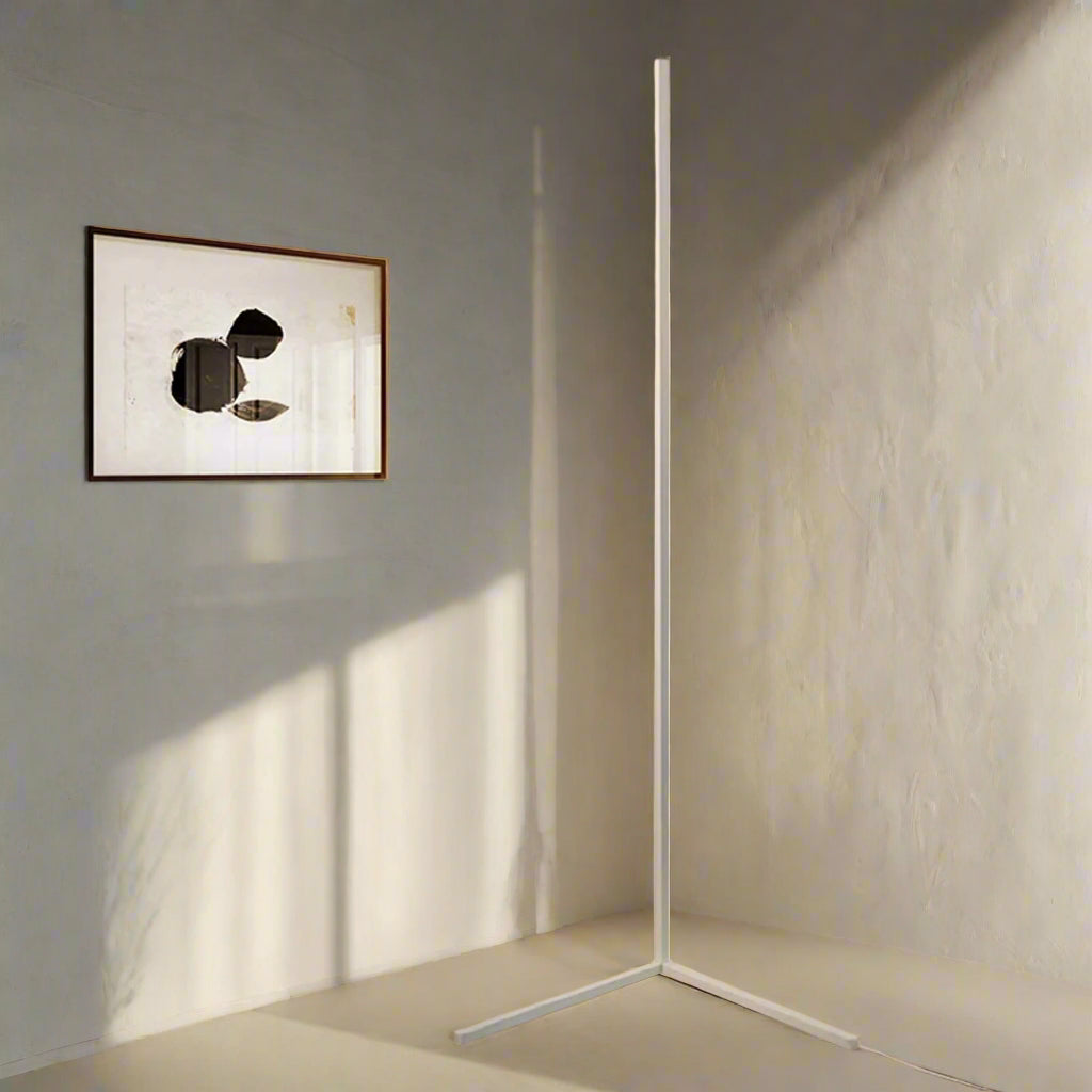 Jiuanzm L805 Corner Floor Lamp, 300 Lumens, 16 Watt, DIY Connection, 3000-6000K, Remote Control