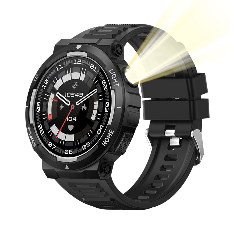 KT75 Outdoor Smartwatch mit Taschenlampe