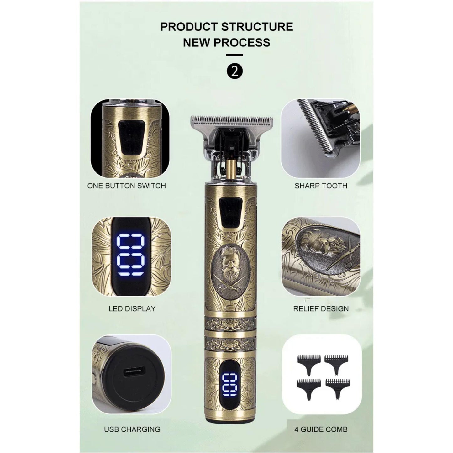 Hattaker SM-1612 Professional-Grade Hair Clippers for Salon-Quality Results at Home. | Blue Chilli Electronics.