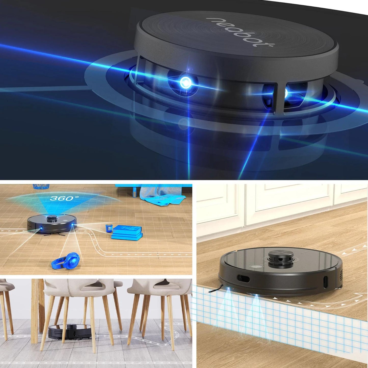 Neabot N2 Hochleistungs-Roboterstaubsauger. | Blue Chilli Electronics.